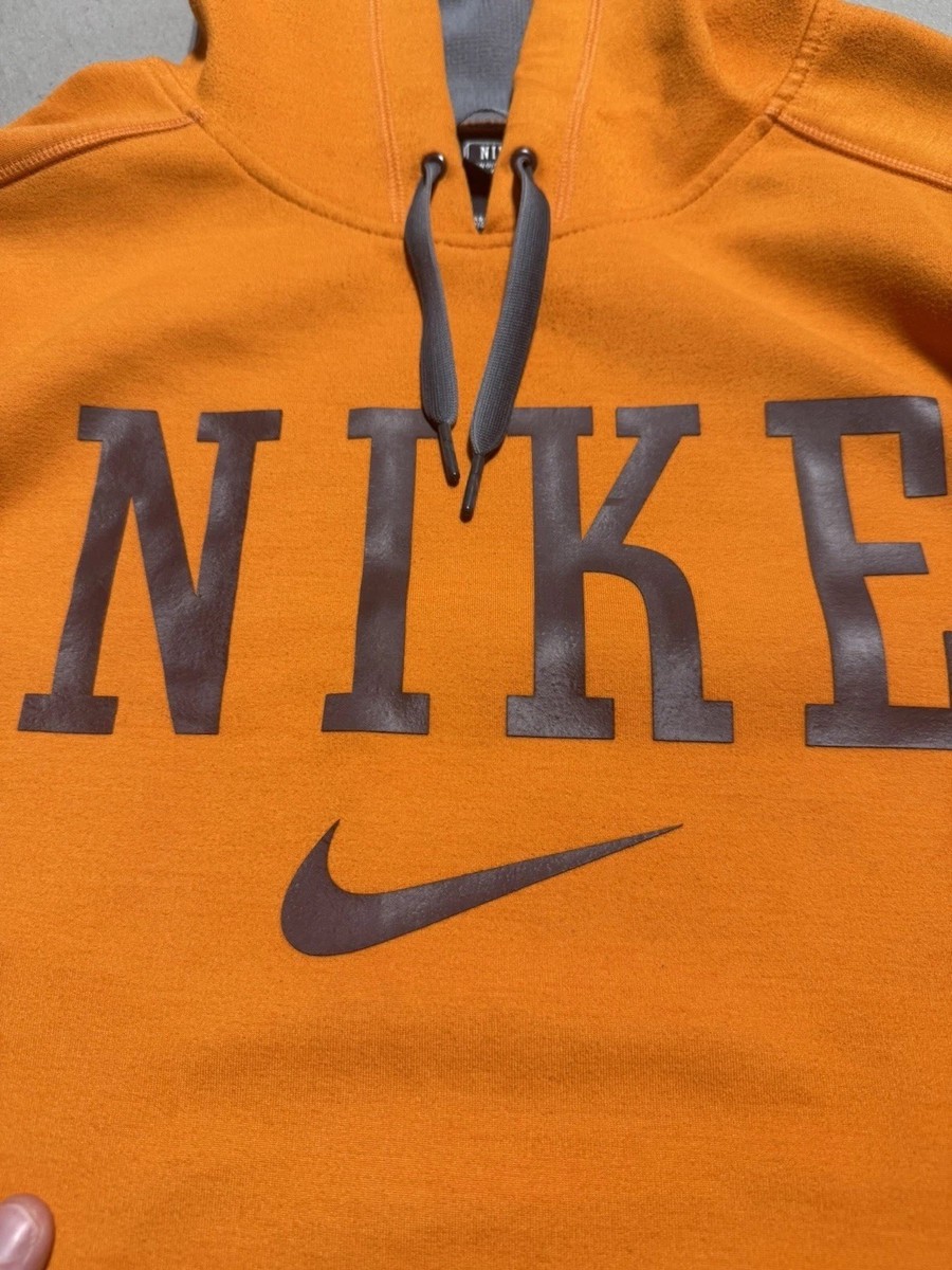 Nike SB Ration Snowboard Hoodie Men's Size L Orange Thermal Great