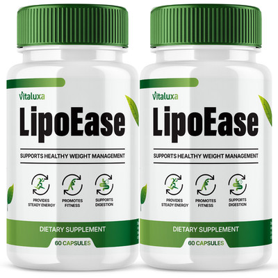 (2 Pack) LipoEase Capsules, Lipo Ease Fat-Burning & Loss Formula (120 Capsules)