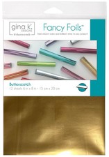 2 Pack - Gina K Designs Fancy Foil 6"X8" 12/Pkg-Butterscotch - 5A002W98-1GX1P