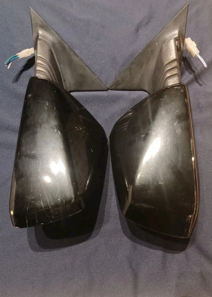 Par de espejos retrovisores laterales derecho izquierdo eléctricos para Subaru XT6 1989-91 conductor pasajero Foto 3 de 4