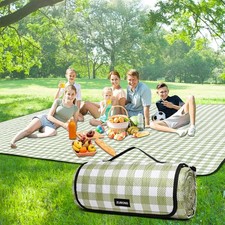 Picnic Blankets Outdoor Blanket, 80''x80'' Extra Large Beach Blanket Waterproof