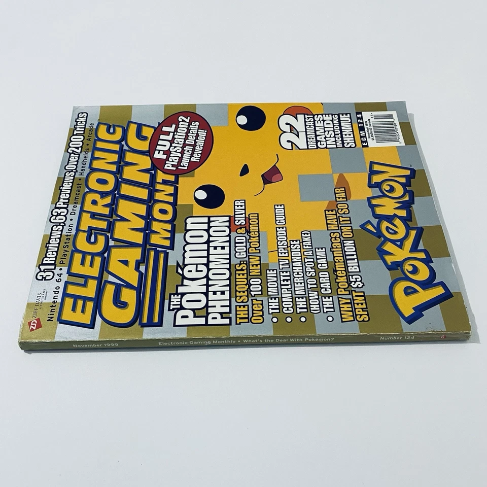 Electronic Gaming Monthly Magazine Vintage Pokémon 1999 Pikachu Cover Issue - Image 4 of 4