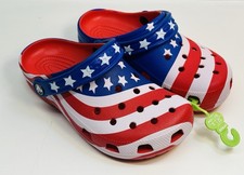 Crocs American Flag Clogs Mens 4 Womens 6 Red White Blue Team USA Patriotic New