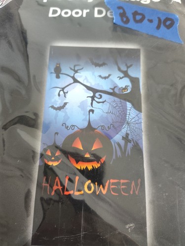 Spooky Village Halloween Door Decor 35"X 70" - Picture 3 of 3