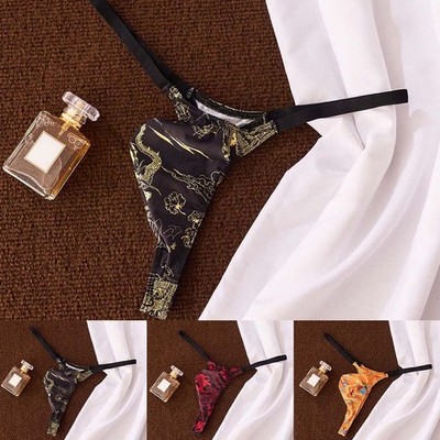 Männlicher G-String Tanga konturiert Frontstütze niedrige Passform Stretchstoff