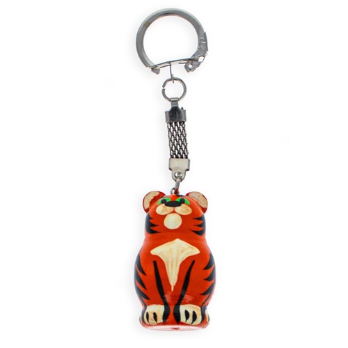 Tiger Wooden Key Chains 4 Inches - 第 1/2 張圖片