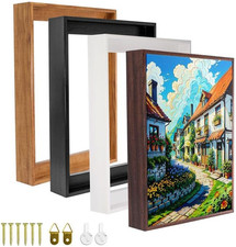 Canvas Floater Frame for 1  To 1.25  Deep Gallery-Wrapped Canvas, Wood-Look Floati