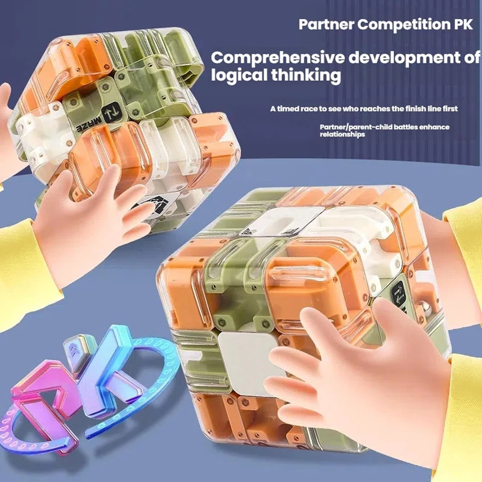 Rompecabezas Laberinto 3D Cubo Laberinto-Enganche Rompecabezas Juguete, Rompecabezas de Alta Dificultad Foto 3 de 4