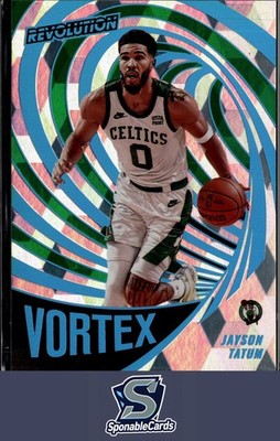 2021-22 Panini Revolution #30 Jayson Tatum Vortex Cubic #/50