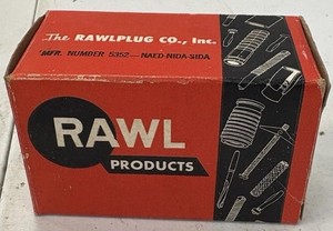 Rawlplug Wedge & Sleeve Anchors 100 Pack 1 1/4 in Size 12 Inch MPN 5352 9041