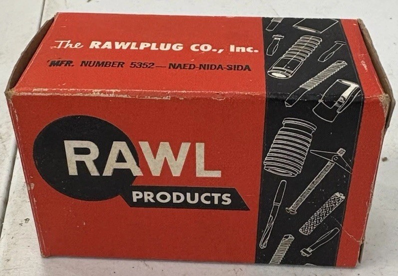 Rawlplug Wedge & Sleeve Anchors 100 Pack 1 1/4 in Size 12 Inch MPN 5352 9041