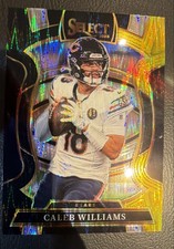 2025 Panini Select - Concourse Caleb Williams #73 Black & Gold Shock Prizm