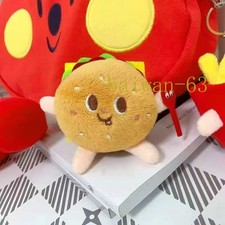 Burger Plush Toy Cute Bag Pendant Girl Couple Doll Keychain Pendant Gift Child