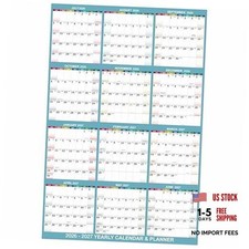 Yearly Wall Calendar 2026-2027 - 2026-2027 Wall Calendar, Yearly Calendar from