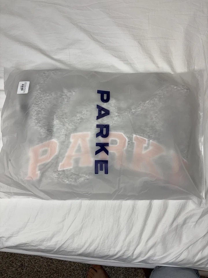 Parke Women's Varsity Mockneck Sweatshirt Gray, Oversized Size L/Xl - Image 3 of 4