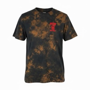 Death Row Records Tie-Dye Black/Brown Short Sleeve Rap & Hip Hop T-Shirt