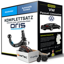 Für VW Passat Limousine B8 Typ 3G2 Anhängerkupplung abn +eSatz 13pol 14- AHK
