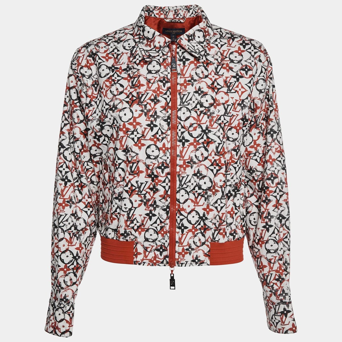 Louis Vuitton 多色ロゴプリント ジャケット Louis Vuitton Multicolor Monogram Print Cotton Bomber Jacket L | eBay