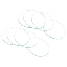 8pz Vetro Cristallo Lente Orologio 21mm Dia Singola Cupola Sostituire Circolare Luminosa Len