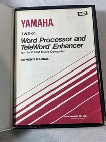 Vintage Yamaha TWE-01 TeleWord Enhancer Word Processor MSX CX5M Cartridge Boxed