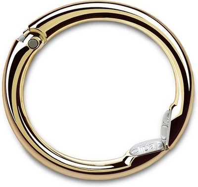 Bag Hanger - Polished Gold PVD - The Ring That Opens Into a Hook and Hangs in...