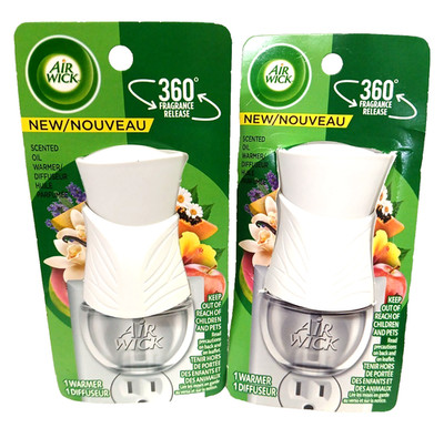 Air Wick Oil Warmer Plug In Diffuser 2 Single Packs New Air Freshener Units