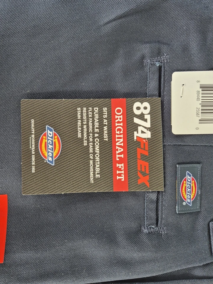 Dickies NWT 874 Flex Original Fit Work Pants Blue Size 44 X 30 - Image 3 of 4