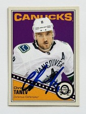 Christopher Tanev Vancouver Canucks Autographed 2019-20 OPC Retro Card #362 COA