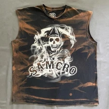 2010s Sons Of Anarchy Tank Top Mens XL Black Acid Wash Official Merch TV Show