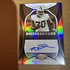 2022 Football Panini Certified Alex Leatherwood Autograph Bronze #/99. Pre-Owned