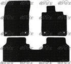 ALL WEATHER TAILORED BLACK RUBBER CAR FLOOR MATS FOR VW ID4 ID 4 2021 & ONWARDS