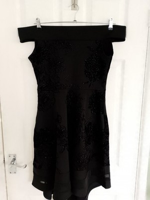 BNWT Quiz High-low Black Occasion Dress UK14