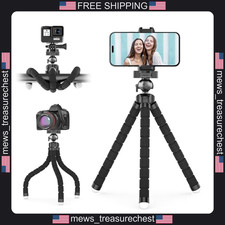 Phone Tripod with Wireless Remote, Flexible Stand for Cameras GoPro