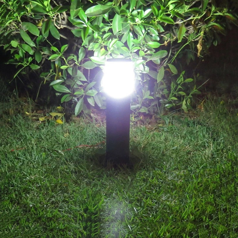 Outdoor LED Post Lamp Lawn Light Fixture E27 Bulb Landscape Pathway Waterproof - Image 2 of 4