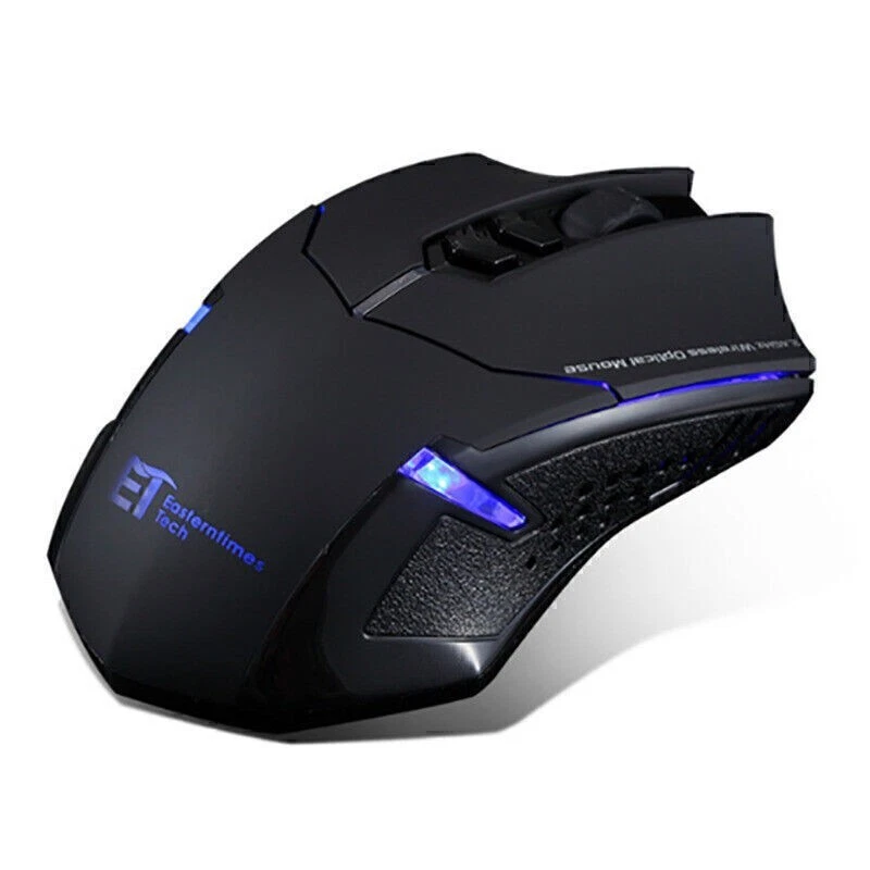 Rechargeable LED 2.4G Wireless Gaming Mouse 2400DPI Optical USB for PC Laptop - Image 2 of 4