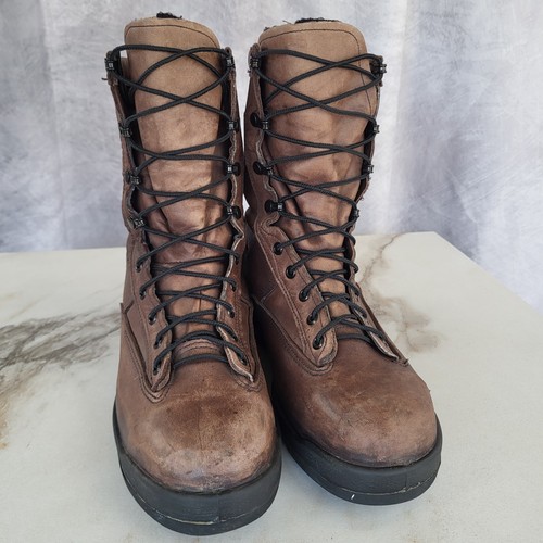 Belleville 330 ST Steel Toe Military Work Boots Men's 9 R Brown - Picture 3 of 16