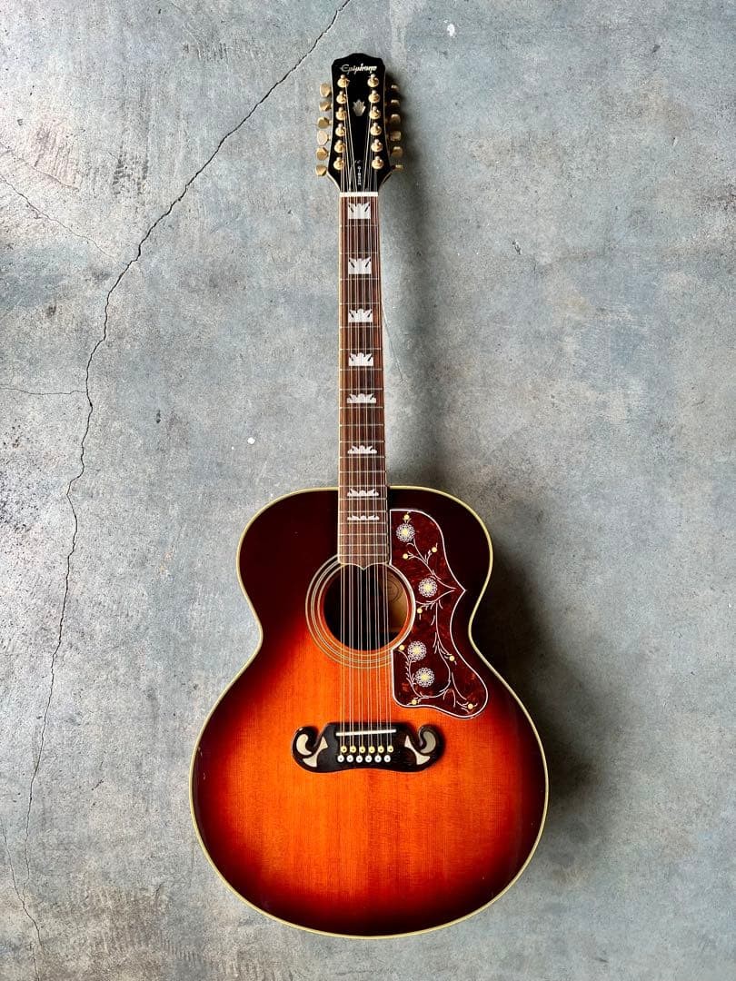 Acoustic Guitar Epiphone EJ-212 VS Vintage Sunburst 12-String | eBay