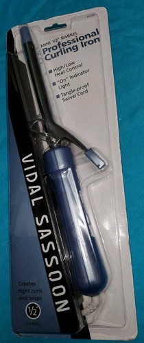 Vidal Sassoon Mini 1/2” Barrel Curling Iron Model VS120C NEW SEALED FREE SHIPPIN
