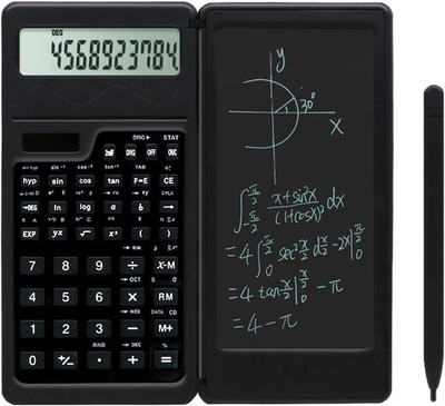 Scientific Calculator with Notepad, 10-Digit Display, Solar Powered School Use