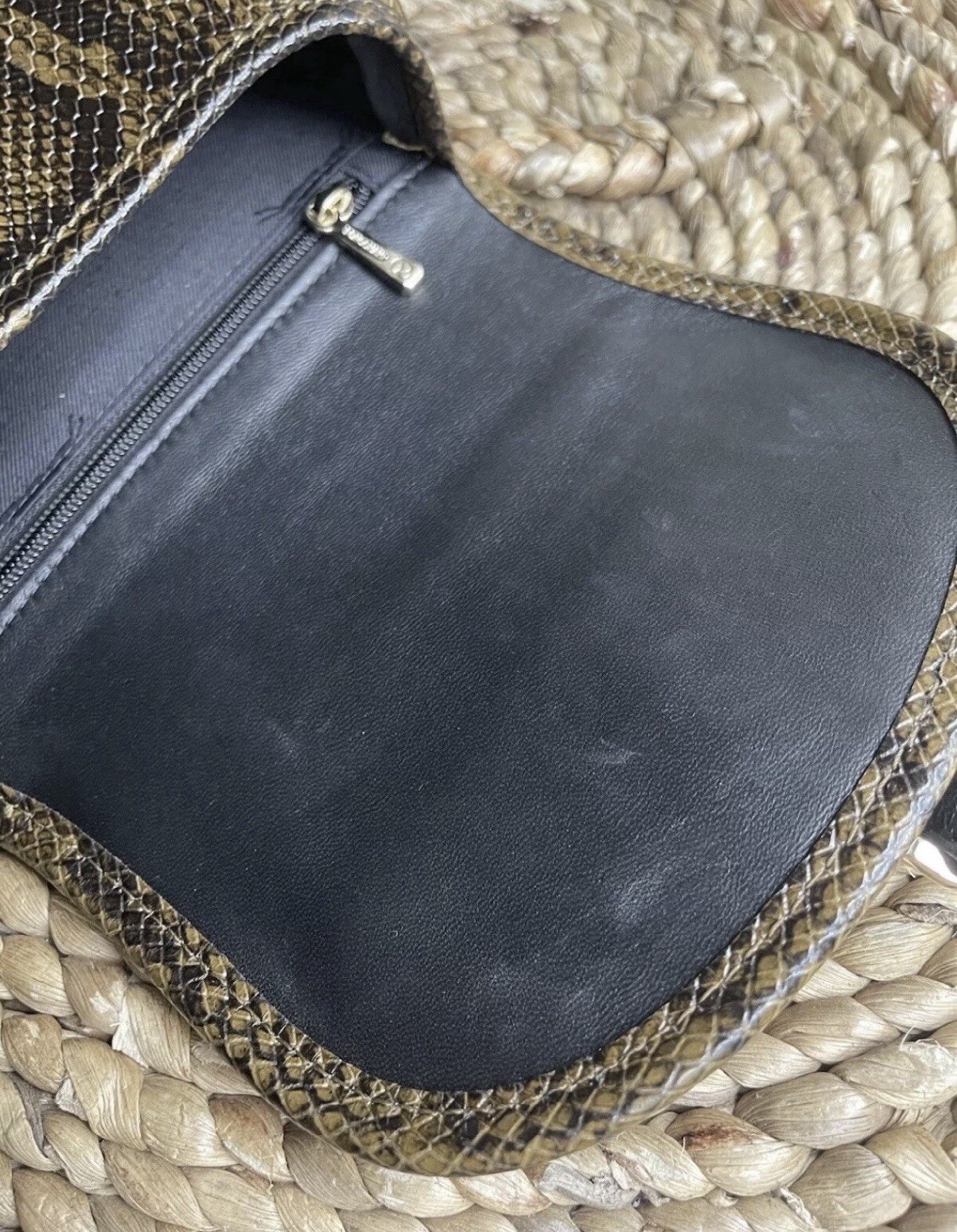 Longchamp Calfskin leather with python pattern sm… - image 18