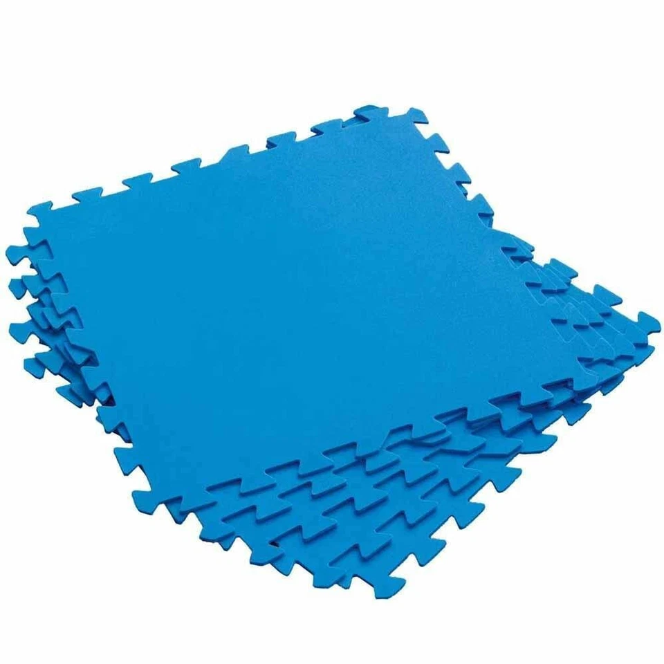 Tappeto Base PIscina Fuoriterra Tappetino Piastrelle Puzzle 8pz 50x50 cm 1,9mq - Immagine 4 di 4