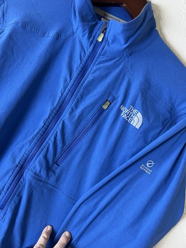 Y2K The North Face Jacket Apex Flight Series Mens M Soft Shell 1/2 Zip Pullover