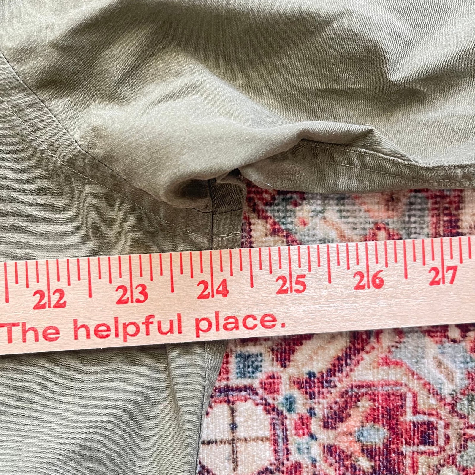 Vintage Monsieur by Givenchy Mens  Long Sleeve Button Dress Shirt, Olive Green thumbnail 6