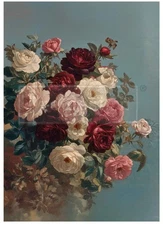 Ethereal Rosebush | A1 Fiber | Paper for Decoupage | Redesign with Prima