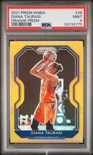 2021 PANINI PRIZM WNBA DIANA TAURASI ORANGE PRIZM /50 #28 PHOENIX MERCURY PSA 9