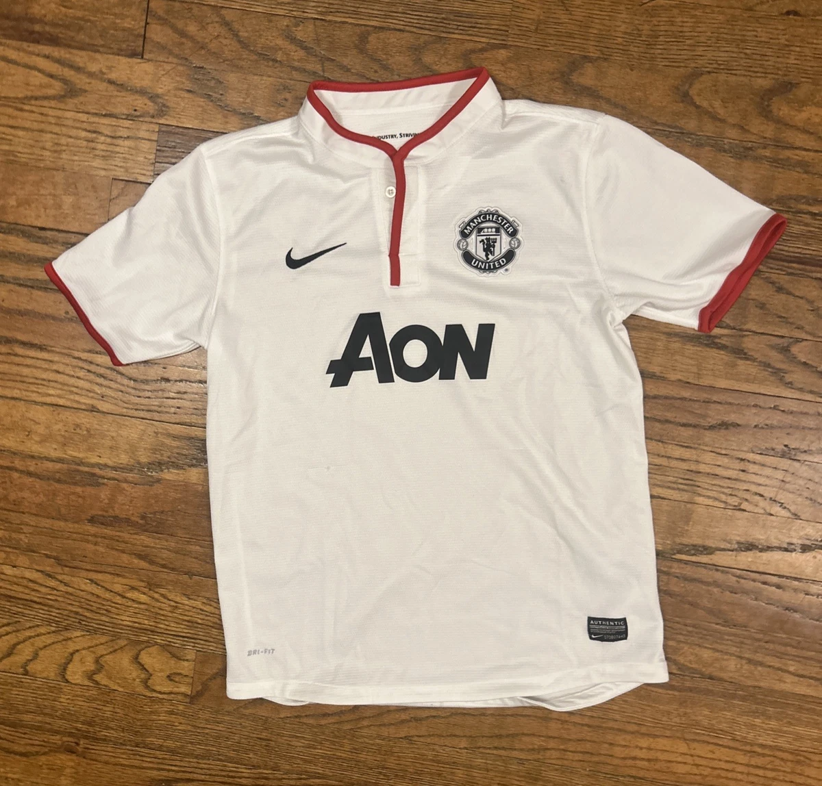 Nike White Manchester United International Club Soccer Fan Apparel