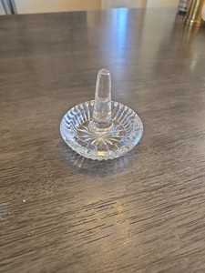 Waterford Vanity Crystal Ring Holder Vintage Great Engagement Gift