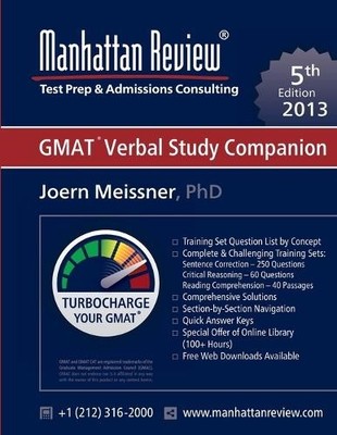 Joern Meissner Manhattan Review GMAT Verbal Study Companion [5th E (Taschenbuch)