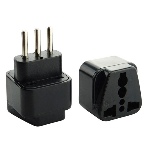 1 Piece UK/US/EU/AU To Italy Italian 3 Pin Travel Power Adapter Plug Socket - Afbeelding 9 van 14