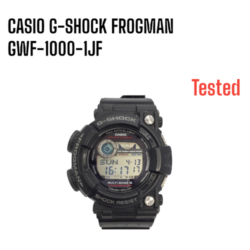 CASIO G-SHOCK FROGMAN GWF-1000-1JF Multiband 6 men Watch Black Digital Dial F/J